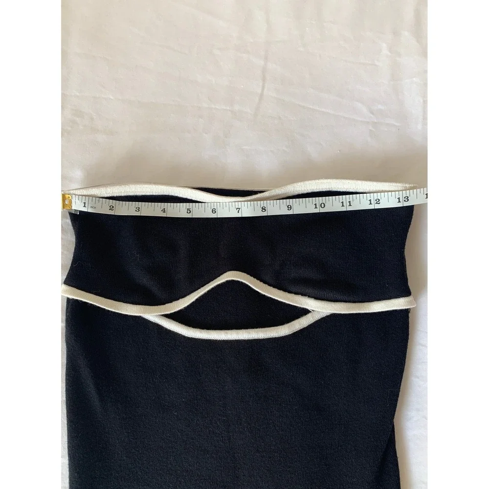 Peppermayo When In Rome Knit Maxi Dress Strapless Cutout Contrast Trim / SZ L/XL - Picture 14 of 16